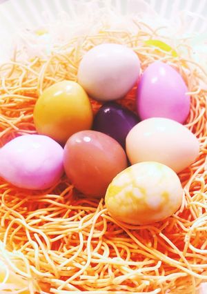 味玉　カラフル卵の鳥の巣サラダ-レシピのメイン写真