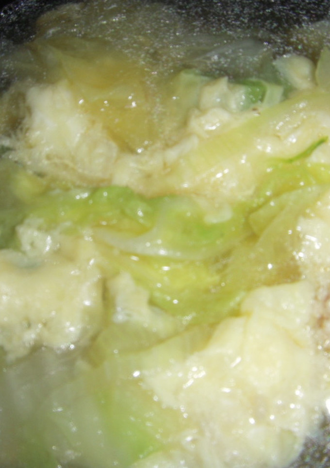白菜と豚挽肉の卵スープ-レシピのメイン写真