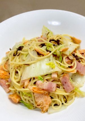 冷蔵庫整理がてら~のパスタ-レシピのメイン写真