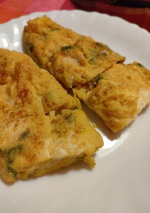 ピーマン入ったあまーい玉子焼き-レシピのメイン写真