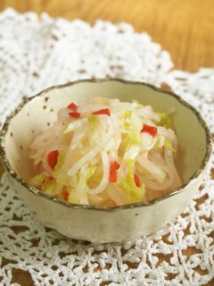 白菜・大根のカリカリ梅和え♪-レシピのメイン写真