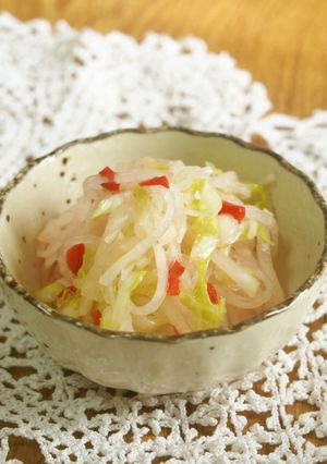 白菜・大根のカリカリ梅和え♪-レシピのメイン写真