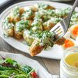 アボカドフライ新玉ねぎとパセリタルタル風