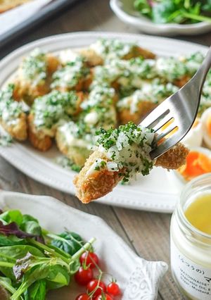 アボカドフライ新玉ねぎとパセリタルタル風-レシピのメイン写真