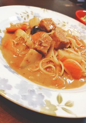 こってり旨!スープパスタ☆ミルクカレー味-レシピのメイン写真