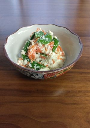 スナップエンドウと春にんじんの白和え-レシピのメイン写真