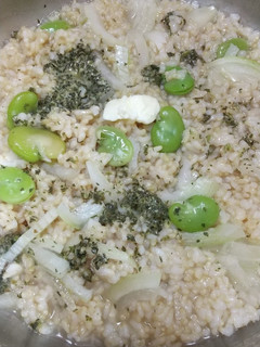 冷凍そら豆で簡単リゾット-レシピのメイン写真