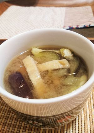 那須と油揚げのお味噌汁-レシピのメイン写真