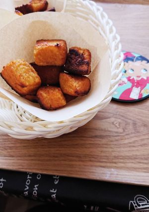 食パンを使ったラスク風。市販プリン使用。-レシピのメイン写真