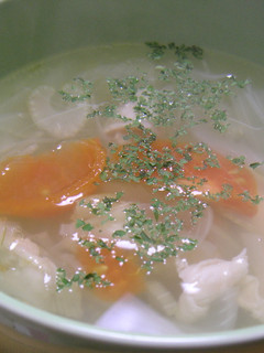 ほっこりあったか★鶏とトマトのスープ-レシピのメイン写真