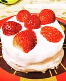 ポケモン蒸しパンでミニホールケーキ☆