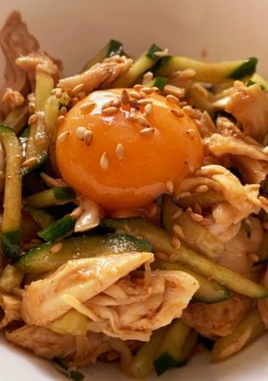 サラダチキンユッケ風-レシピのメイン写真
