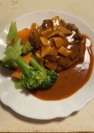 家庭のデミグラハンバーグ(3人分)-レシピのメイン写真