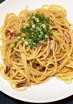 塩辛パスタ-レシピのメイン写真