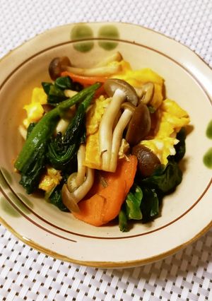 卵でもう一品！卵とほうれん草の中華炒め-レシピのメイン写真