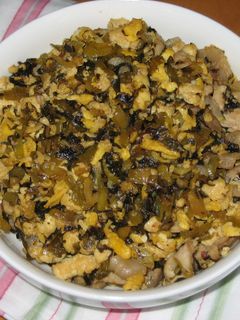 高菜漬けと豆腐の炒め物-レシピのメイン写真