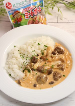 簡単！イシイのミートボールストロガノフ-レシピのメイン写真