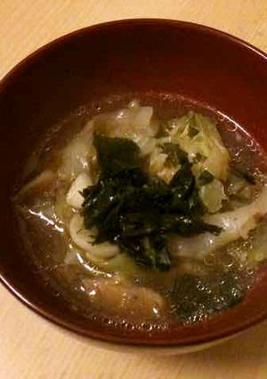 キャベツのけんちん汁風（みそ味）-レシピのメイン写真