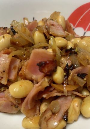 大豆とベーコンの炒めもの-レシピのメイン写真