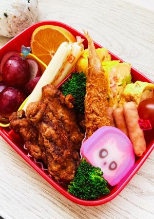 エビフライ&カニカマ入卵焼き弁当-レシピのメイン写真
