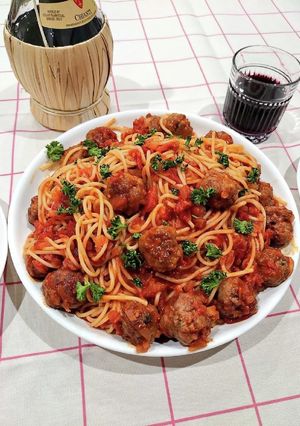 カリオストロの城ミートボールパスタ-レシピのメイン写真