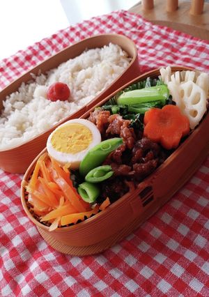 ナムルはレンジでビビンバ弁当★-レシピのメイン写真