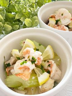 セロリとえびの爽やかレモン炒め-レシピのメイン写真