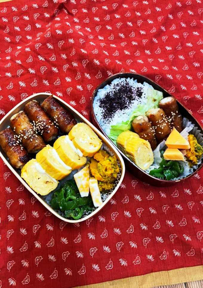 4/9 ちーちく肉巻き弁当-レシピのメイン写真