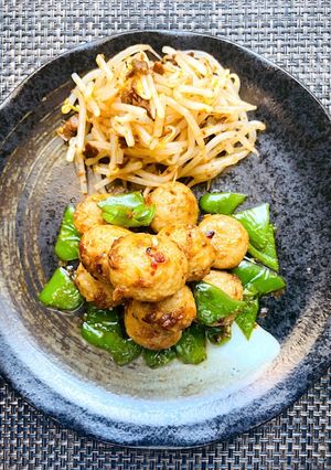 ふわふわ肉団子の焦葱醤風味-レシピのメイン写真
