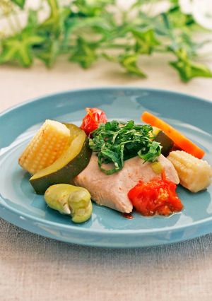 【夏】鰹の薬膳ラタトゥユ添え-レシピのメイン写真