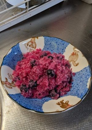 ブルーベリー🫐の甘酒シャーベット！-レシピのメイン写真