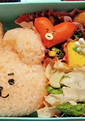BT21 COOKY おにぎり弁当！-レシピのメイン写真