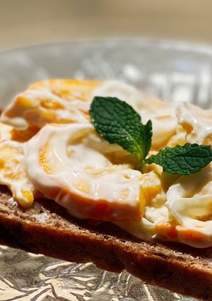 ドライシトラスヨーグルトのオープンサンド-レシピのメイン写真