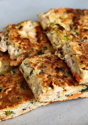 干し野菜と豚肉のオートミールチヂミ-レシピのメイン写真