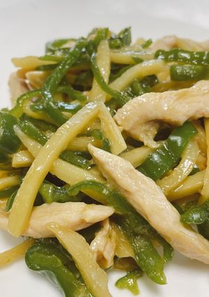 鶏の青椒肉絲（チキンジャオロース）-レシピのメイン写真