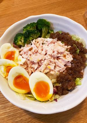 コンビニ再現！鶏胸肉のサラダ！-レシピのメイン写真