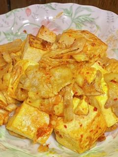 豆腐の豚キムチ炒め-レシピのメイン写真