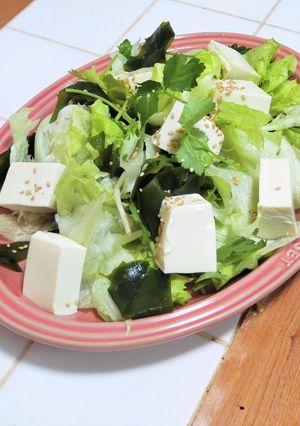 豆腐とワカメのピリ辛サラダ-レシピのメイン写真