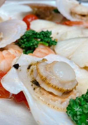 ほたての稚貝でアクアパッツァ-レシピのメイン写真