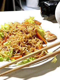 簡単!鶏むね肉の塩焼きそば♪-レシピのメイン写真