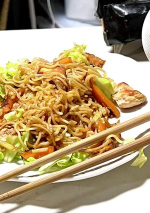 簡単！鶏むね肉の塩焼きそば♪-レシピのメイン写真
