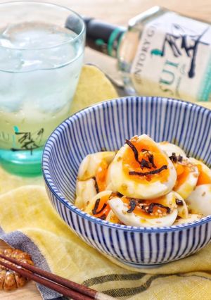 やみつき♡『半熟たまごの塩昆布和え』-レシピのメイン写真