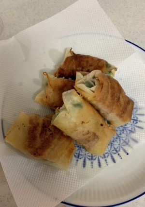 ほうれん草と豚バラ肉のチーズ春巻き-レシピのメイン写真