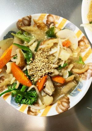 レンジ肉無チクワ味噌ステーキ味野菜炒め-レシピのメイン写真