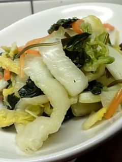 白菜とタ-菜の漬け物-レシピのメイン写真
