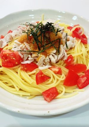 ズボラ冷しゃぶパスタ-レシピのメイン写真