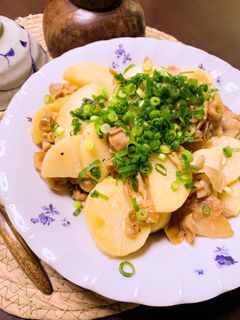 長芋と豚バラのこってりはちみつ炒め-レシピのメイン写真