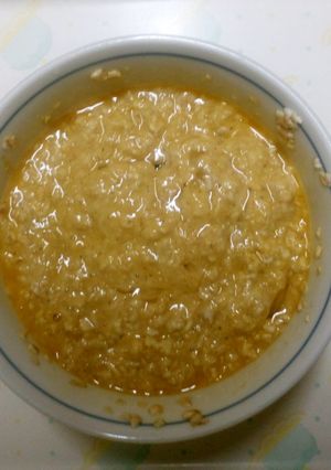 チキンコンソメ卵掛け燕麦-レシピのメイン写真