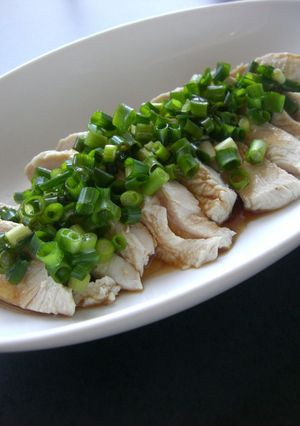 茹で鶏のネギごまポン酢-レシピのメイン写真