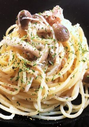 無駄なし【きのことツナのパスタ】-レシピのメイン写真